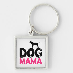 Dog Lover Mama Puppy Puppies Rescue Adoption Mom Keychain