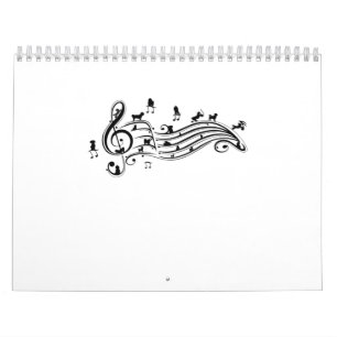 Dog Lover   Music Melody Maltese Dog On Music Note Calendar