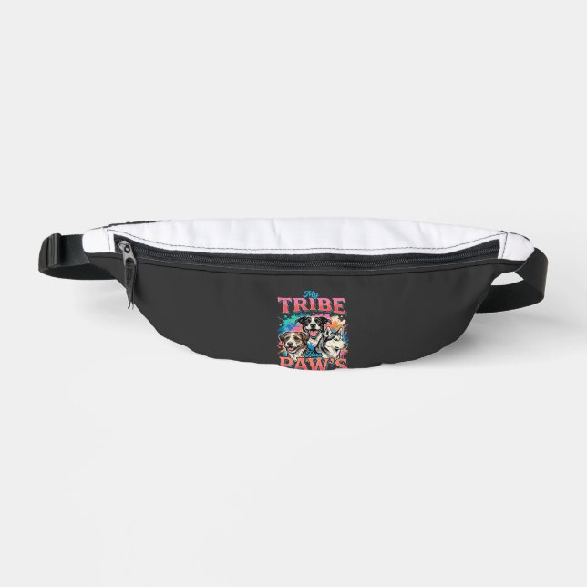 Dog Lover My Tribe Has Paws Fanny Pack (Front)