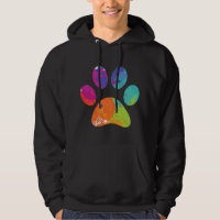 Dog Lover Painter Dog Paw Print Paint Splatter