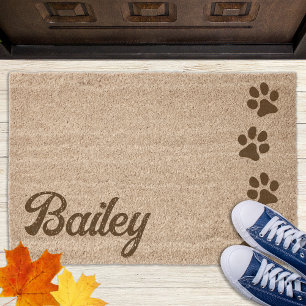 Dog Lover Personalized Paw Prints Monogram Name