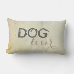 dog lover pillow text shabby chic design