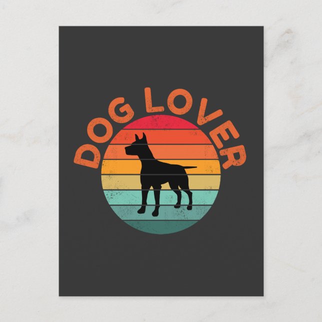 DOG LOVER POSTCARD (Front)