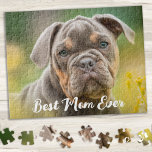 Dog Lover Simple Modern Custom Pet Photo  Jigsaw Puzzle<br><div class="desc">Looking for a unique and personalized way to capture your precious memories with family, friends, and pets? Look no further than our modern and simple jigsaw puzzle featuring your favourite photos and portraits! Whether you're a dog lover or looking for a special remembrance keepsake of a loved one, our custom...</div>