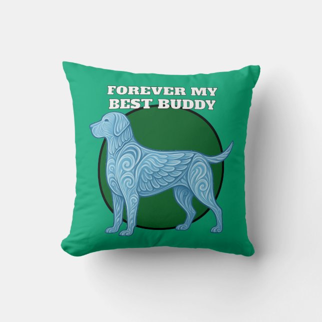 dog lover throw pillow (Front)