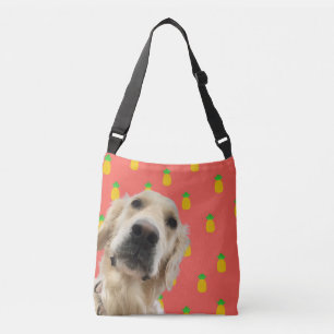 Dog lover tote bag funny dog face picture bag cool