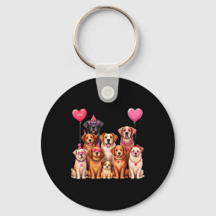 Dog Lover Valentines Day Present For Women And Kid Keychain