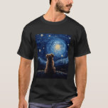 Dog Lover Vincent Van Gogh Starry Night Dogs Funny T-Shirt<br><div class="desc">Dog Lover Vincent Van Gogh Starry Night Dogs Funny Cute Dog Long Sleeve T Shirt</div>