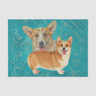Dog Lover Welsh Corgi Dog Art Tissue Paper