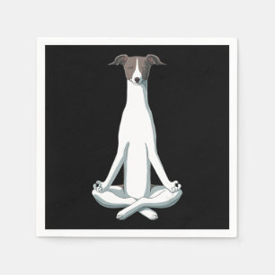 Dog Lover   Yoga Italian Greyhound Napkin