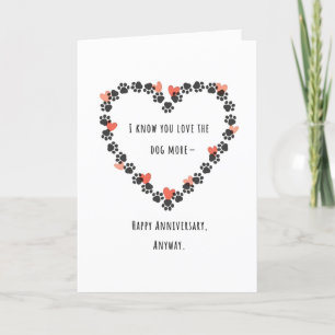 Dog Lovers Anniversary Card