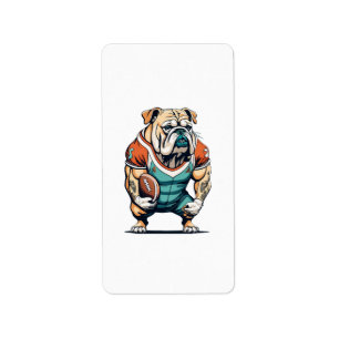 Dog Lovers Basketball Player Label