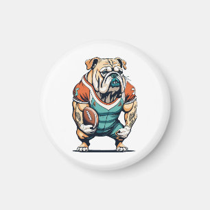 Dog Lovers Basketball Player Magnet