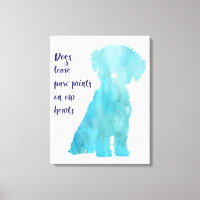 Dog lovers Bichon Frise style contemporary print