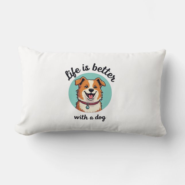 Dog Lovers' Cozy Pillow (Front)