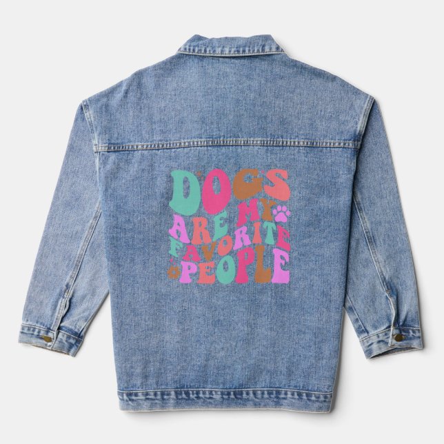 Dog Lovers   Denim Jacket (Back)