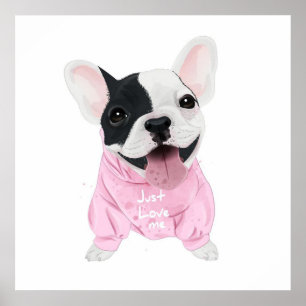 Dog Lovers Just Love Me, Love Dog Poster