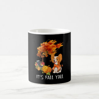 Dog Lovers | Papillon It's Fall Y'all Coffee Mug