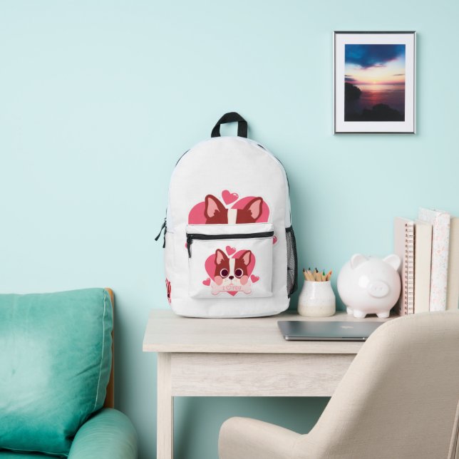 Dog lovers printed backpack (Insitu)