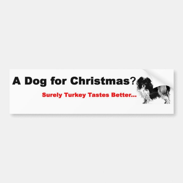 Dog Lovers Xmas Bumper Sticker (Front)