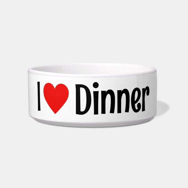Dog Loves Dinner Bowl (Front)