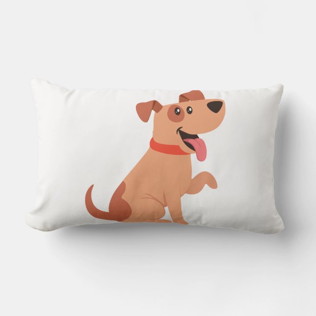 Dog Lumbar Pillow (Front)