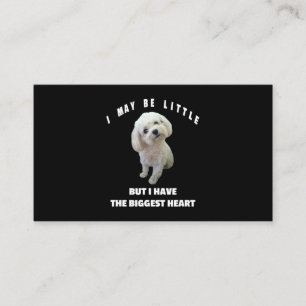 Dog Maltese Small Maltese Dog Design Funny Quote M Business Card