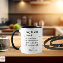 Dog Mama Definition Personalized Mug