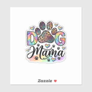Dog Mama Paw Leopard Rainbow Watercolor Hearts_1