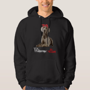 Dog Mama Puppy Mom Weimaraner Hoodie