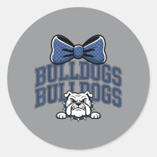 Dog Mascot Mascot Team Spirit Funny Sports Fan Classic Round Sticker