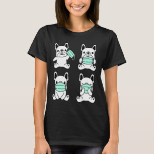 Dog Medical Face Mask French Bulldog T-Shirt
