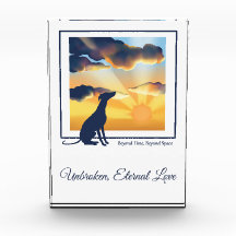 Dog Memorial Acrylic Photo Block - Sighthound