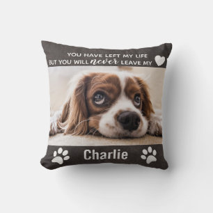 Dog Memorial Custom Pet Photo  Throw Pillow