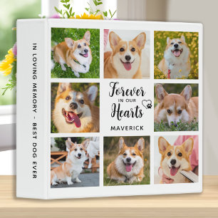 Dog Memorial Forever In Our Hearts Custom Photo Binder