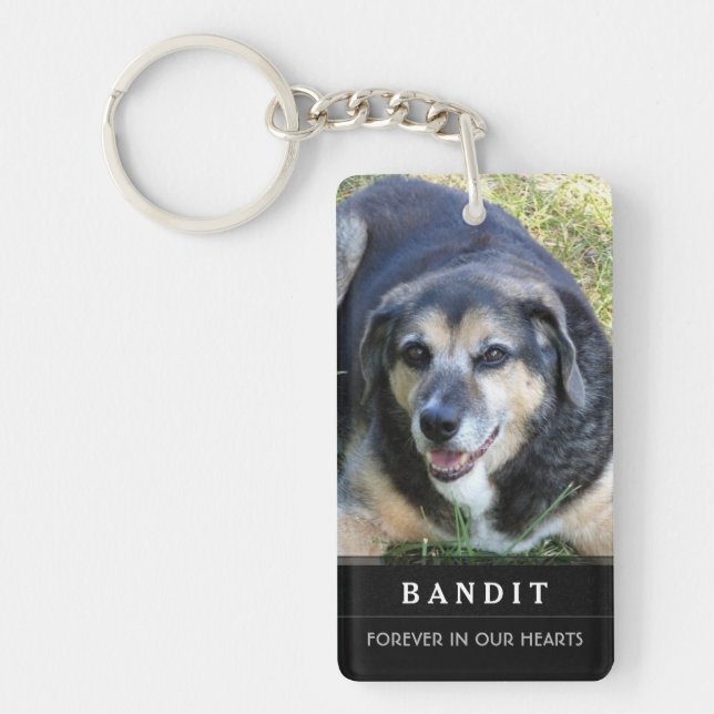 Dog Memorial KeyChain Do Not Mourn My Passing Poem (Front)