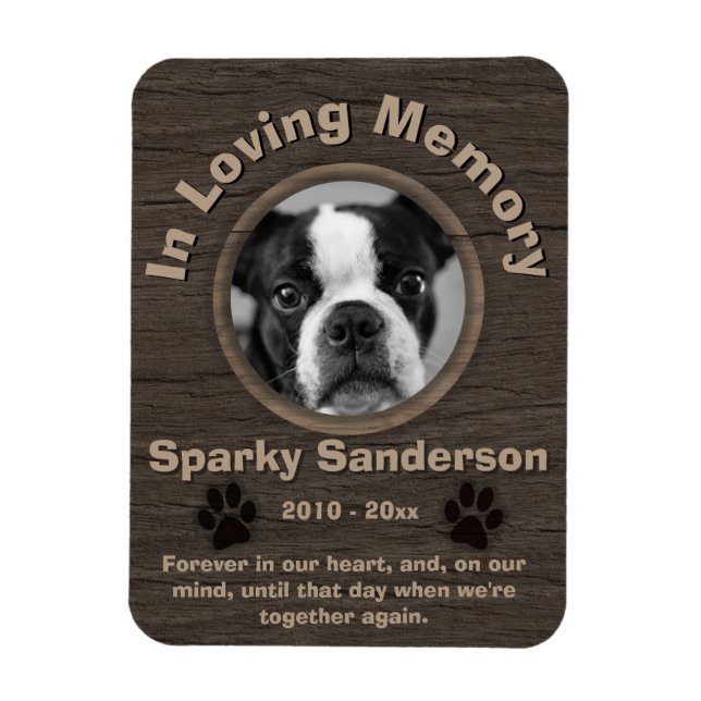 Dog Memorial Magnet (Vertical)