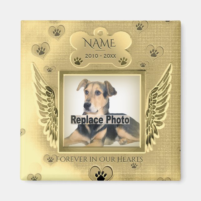 Dog Memorial Magnet (Front)