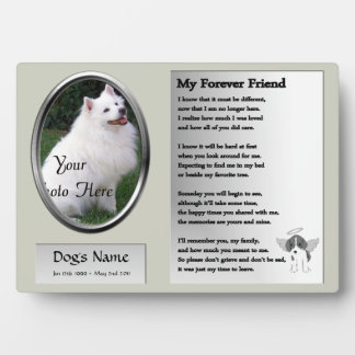 Dog Memorial - My Forever Friend - Grey Plaque