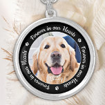 Dog Memorial Personalized Pet Photo  Silver Plated Necklace<br><div class="desc">Honour your best friend with a custom photo memorial necklace. This unique pet memorials necklace keepsake is the perfect gift for yourself, family or friends to pay tribute to your loved one. We hope your dog memorial locket necklace will bring you peace, joy and happy memories. Quote "Forever in our...</div>