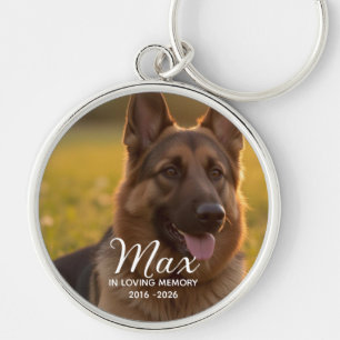 Dog Memorial Pet Loss Keychain