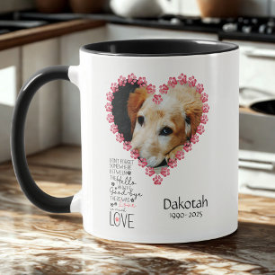 Dog Memorial Pet Loss Sympathy Keepsake Mug