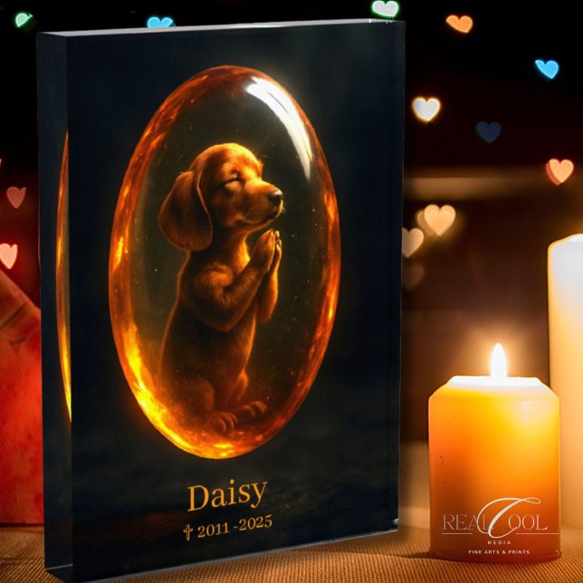 Dog Memorial Photo Block - Dachshund  (Creator Uploaded)