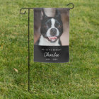 Dog Memorial Photo | In Loving Memory Modern Black