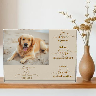Dog Memorial Remembrance- Photo Block