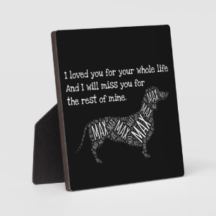Dog Memorial Sign - Personalized Dog Dachshund Pl Plaque