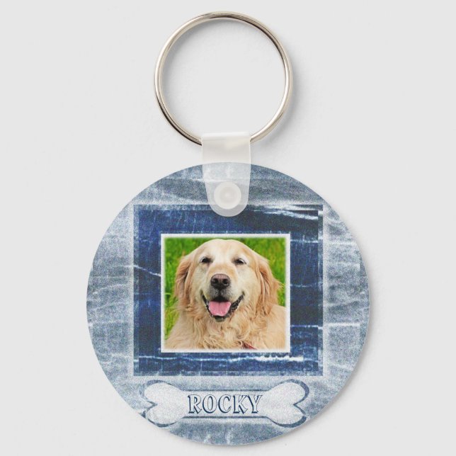 Dog Memorial with Bone Keychain (Front)