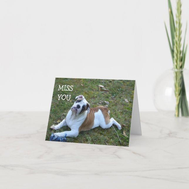 DOG  MISS YOU CARD (Front)