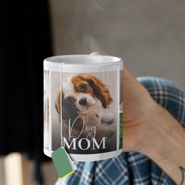 Dog Mom 5 Photo Collage Coffee Mug (Créateur téléchargé)