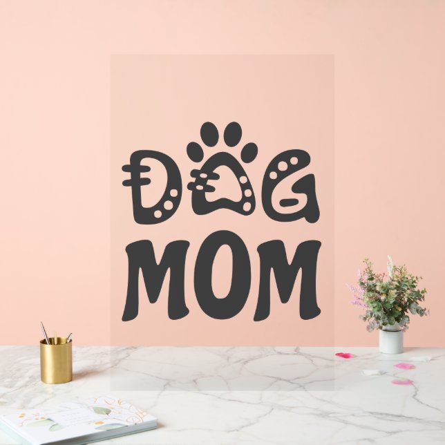Dog Mom Acrylic Sign (Wedding)